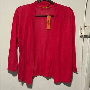 Belldini Women's Bold Red Cardigan